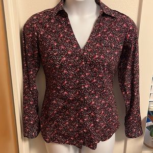 Express Floral Button Down Shirt